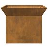 vidaXL Feuerstelle Rostig 50 x 50 x 40 cm Wetterfeststahl