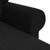 vidaXL Sofa Schwarz Gesamtabmessungen: 195 x 138 x 80 cm (B x T x H)