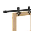 vidaXL Schiebet&uuml;r ORKDAL Nat&uuml;rlich und Schwarz 83 x 232 cm