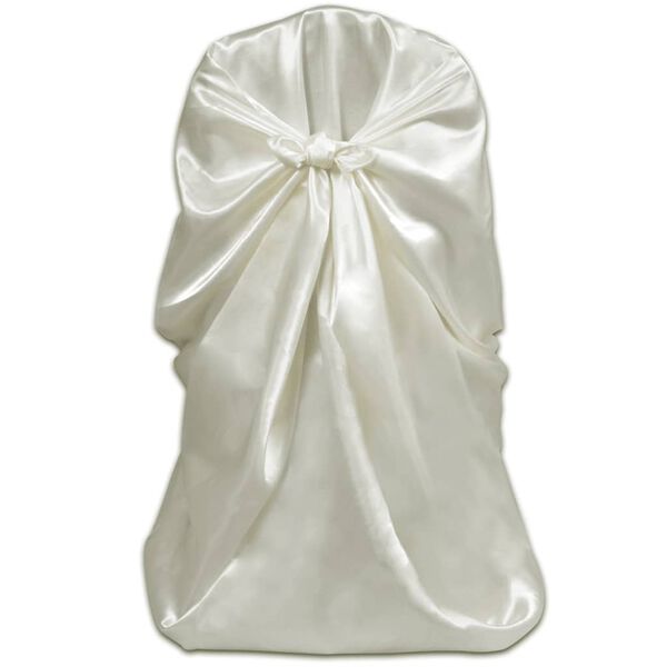vidaXL Stuhlhussen f&uuml;r Hochzeit Bankett 12 Stk. Creme