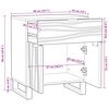 vidaXL Nachttisch Braun 50 x 33 x 60 cm Massivholz Akazie