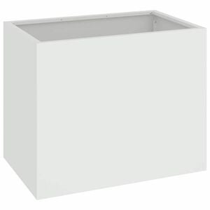 vidaXL Garten-Pflanzgef&auml;&szlig; Wei&szlig; 50 x 32 x 40 cm Kaltgewalzter Stahl