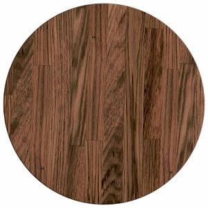 vidaXL Tischplatte Dunkelbraun &Oslash; 40 x 2,5 cm Massivholz Eiche