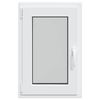 vidaXL Kellerfenster "RISOR" 50x75 cm Drehkipp DIN Links Wei&szlig;