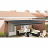 vidaXL Markise Einziehbar Anthrazit 5x3 m Stoff und Aluminium