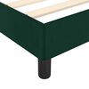 vidaXL Bettgestell ohne Matratze Dunkelgr&uuml;n 160x200 cm Samt