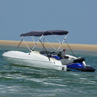 vidaXL 3-Bow Bimini-Top mit Seitenteilen 183x(154-167)x137 cm