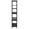 vidaXL B&uuml;cherregal Schwarz 99x35,5x176 cm Holzwerkstoff und Stahl