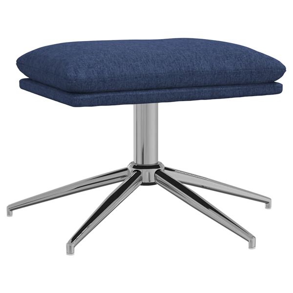 vidaXL Fu&szlig;hocker Blau 60x60x35 cm Stoff