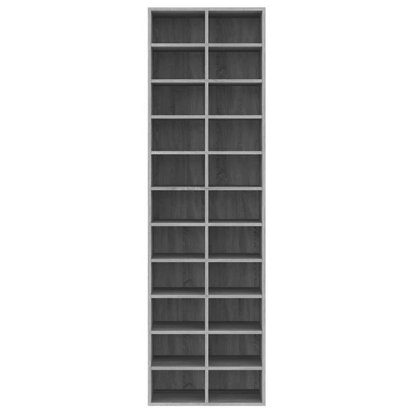 vidaXL Schuhregal Grau Sonoma 54x34x183 cm Holzwerkstoff