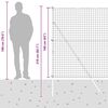 vidaXL Zaun mit Pfosten Gr&uuml;n 1,6 x 10 m Stahl und PVC