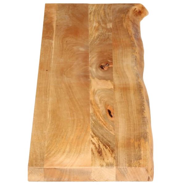 vidaXL Tischplatte mit Baumkante 160x20x2,5 cm Massivholz Mango