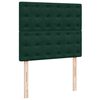 vidaXL Boxspringbett mit Matratze Dunkelgr&uuml;n 120x190 cm Samt