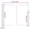 vidaXL Seitenmarkise Ausziehbar Braun 160x500 cm