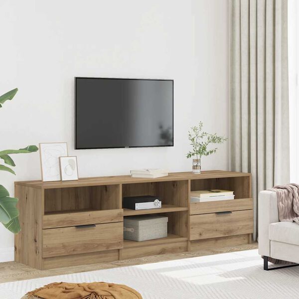 vidaXL TV-Schrank Artisan-Eiche 150x33,5x45 cm Holzwerkstoff