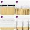 vidaXL Verdunkelungs-Vorh&auml;nge mit Ringen 2 pcs Beige 140 x 140 cm