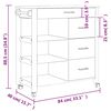 vidaXL K&uuml;chenwagen MONZA 84x40x88,5 cm Massivholz Kiefer