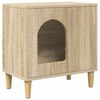 vidaXL Katzenhaus Sonoma 51 x 30 x 52 cm Holzwerkstoff
