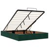 vidaXL Ottoman-Bett mit Matratze Dunkelgr&uuml;n 140x200 cm Samt