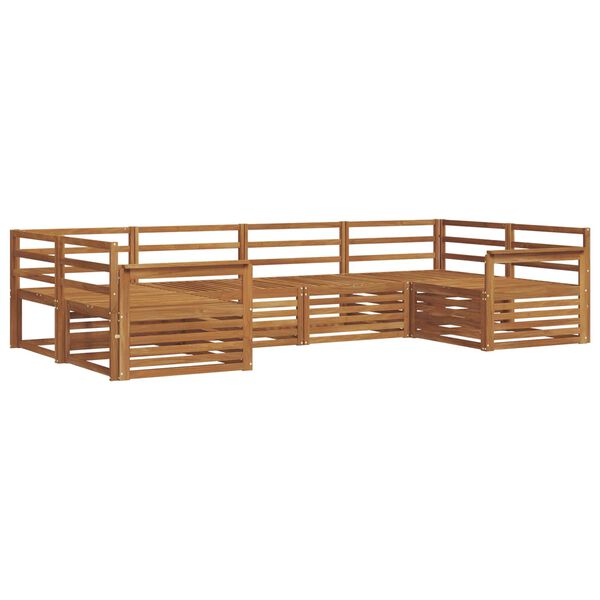 vidaXL Sofagarnituren 6 pcs Natur Massivholz Akazie