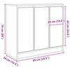 vidaXL Sideboard Altholz-Optik 85x34x76 cm Holzwerkstoff