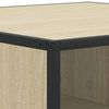 vidaXL Couchtisch Sonoma-Eiche 80x80x30 cm Holzwerkstoff und Metall