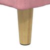 vidaXL Knopf Hocker mit Kissen Rosa 80 x 80 x 45 cm Samt