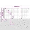 vidaXL Zaun mit Pfosten Gr&uuml;n 1 x 25 m Stahl und PVC
