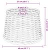 vidaXL Lampenschirm Braun &Oslash;40x26 cm Korbweide