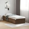 vidaXL Bettgestell Braun Eichen-Optik 90x200 cm Holzwerkstoff