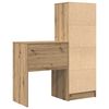 vidaXL Schreibtisch mit Schubladen 2 pcs Artisan-Eiche
