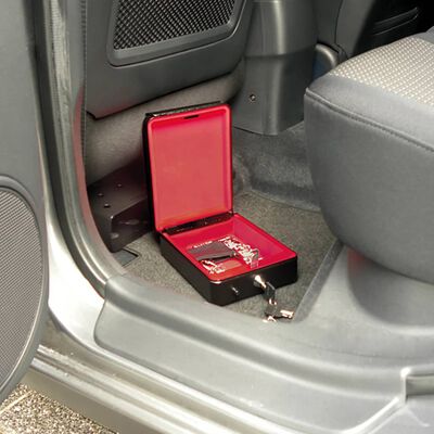 Carpoint Auto Safe Stahl 22,5x16x7,5cm Schwarz