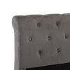 vidaXL Bettgestell Grau Samt 200x200 cm