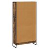 vidaXL B&uuml;cherregal 2 pcs Raucharbe 80 x 30 x 155 cm Holzwerkstoff
