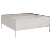 vidaXL Hochbeet 100x100x25 cm Edelstahl