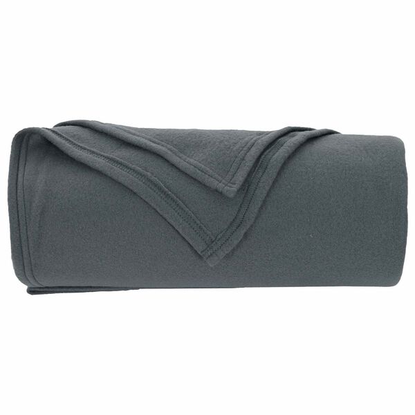 vidaXL &Uuml;berwurfdecke Dunkelgrau 240 x 220 cm Fleece