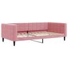 vidaXL Tagesbett Ausziehbar mit Schubladen Rosa 100x200 cm Samt