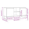 vidaXL TV-Schrank Wei&szlig; 104x35x50 cm Holzwerkstoff