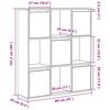 vidaXL B&uuml;cherregal Sonoma-Eiche 89x24x101,5 cm Holzwerkstoff