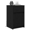 vidaXL LED Nachttisch Schwarz Eichen-Optik 38 x 34 x 61 cm