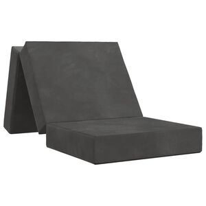 vidaXL Klappsofa Bett 90 x 63 x 45 cm Dunkelgrau