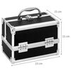 Clauss Kosmetikkoffer 23x15x15 cm Schwarz