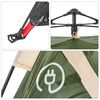vidaXL Campingzelt 4 Personen Gr&uuml;n Quick Release
