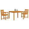 vidaXL Garten Essgruppe 3 pcs Braun Massivholz Akazie
