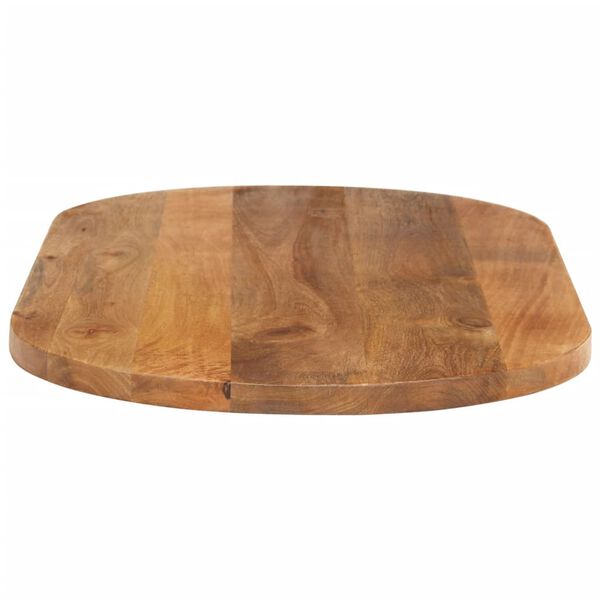 vidaXL Tischplatte 100x50x3,8 cm Oval Massivholz Mango