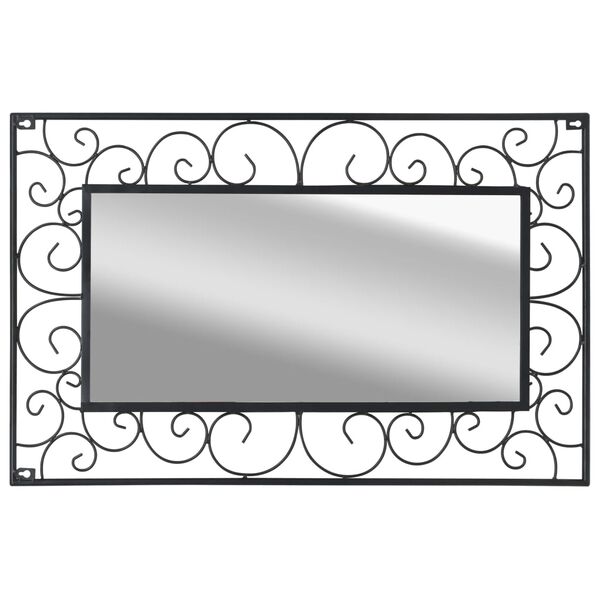 vidaXL Wandspiegel Rechteckig 50 x 80 cm Schwarz