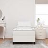 vidaXL Plattformbettgestell Creme 90 x 200 cm Stoff