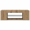 vidaXL TV-Schrank mit LED-Leuchten Artisan-Eiche 90x39x30 cm