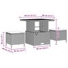 vidaXL Garten-Sofa-Set mit Kissen 13 pcs Beige und Creme