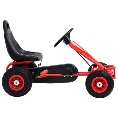 vidaXL Pedal Go-Kart mit Luftreifen Rot